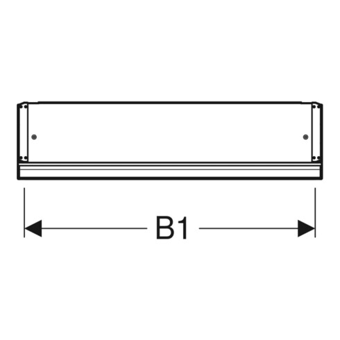 Geberit Spiegelschrank One 60x90x15cm, m ComL, 1 T, An L, Alu elox.