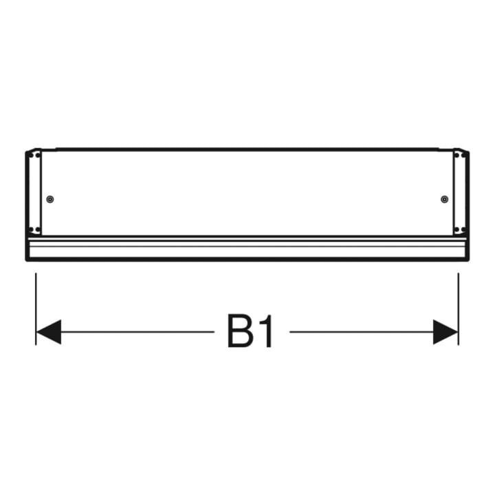 Geberit Spiegelschrank One 60x90x15cm, m ComL, 1 T, An L, w/A pb