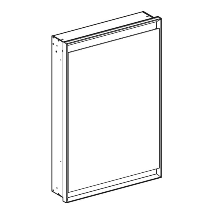 Geberit Spiegelschrank One 60x90x15cm, m ComL, 1 T, An R, Alu elox.