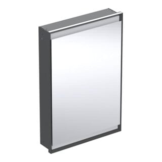 Geberit Spiegelschrank One 60x90x15cm, m ComL, 1 T, An R, s m/Al pb
