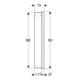 Geberit Spiegelschrank One 60x90x15cm, m ComL, 1 T, An R, s m/Al pb-4