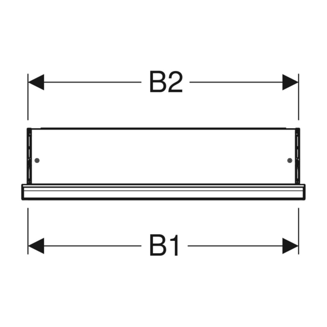 Geberit Spiegelschrank One 60x90x15cm, m ComL, 1 T, An R, s m/Al pb