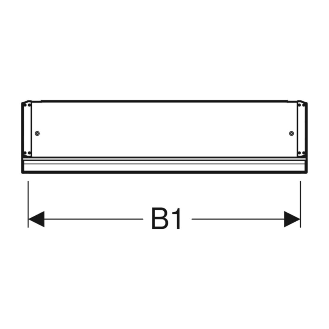 Geberit Spiegelschrank One 60x90x15cm, m ComL, 1 T, An R, w/A pb