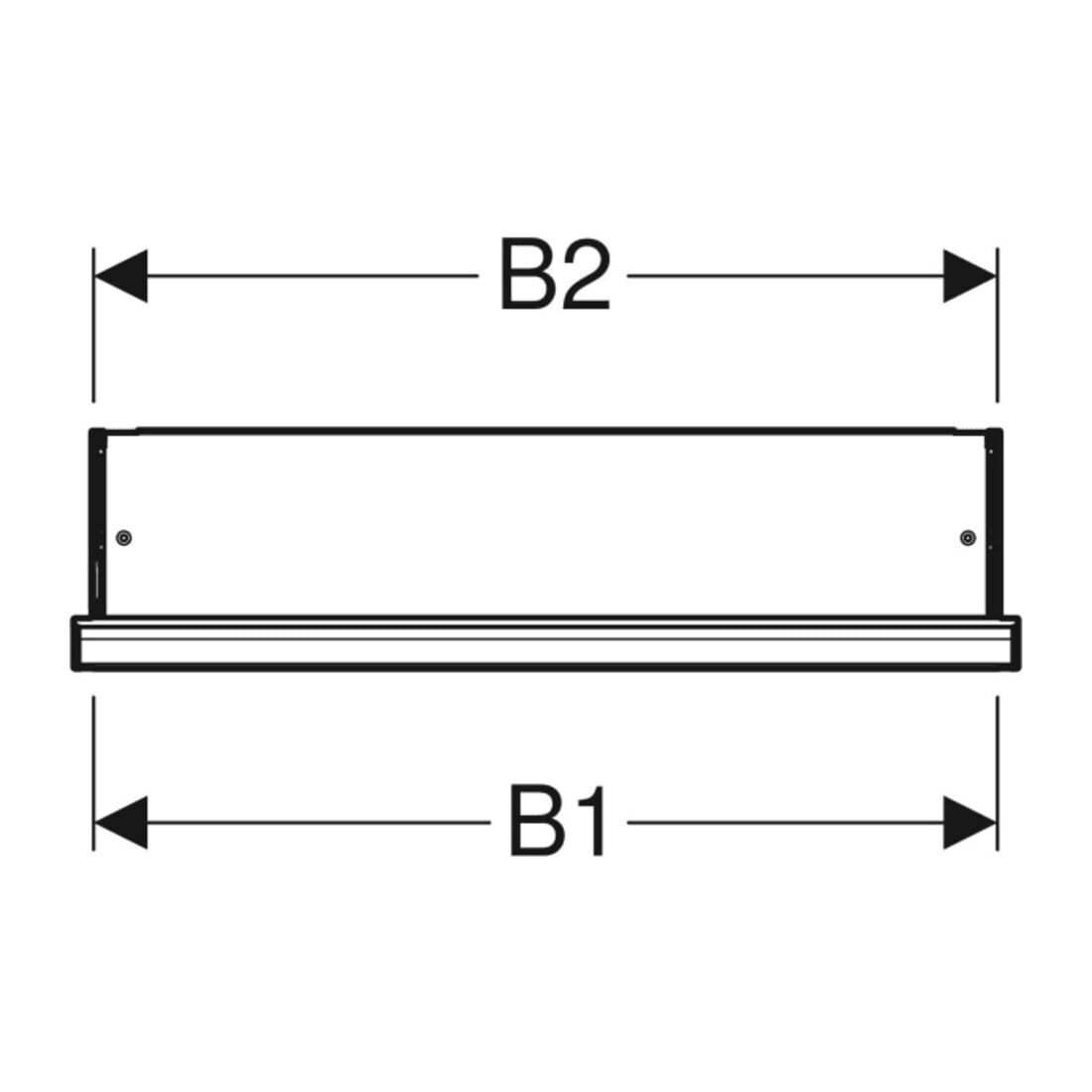 Geberit Spiegelschrank One 60x90x15cm, m N, 1 T, An L, s m/Al pb