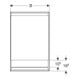 Geberit Spiegelschrank One 60x90x15cm, m N, 1 T, An L, w/A pb