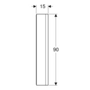 Geberit Spiegelschrank One 60x90x15cm, m N, 1 T, An li, Alu elox.-4