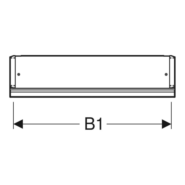 Geberit Spiegelschrank One 60x90x15cm, m N, 1 T, An li, Alu elox.
