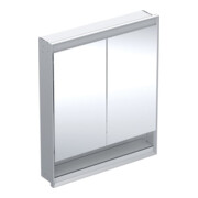 Geberit Spiegelschrank One 75x90x15cm, AL el, m N + ComL, 2 Tür.