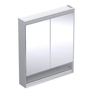 Geberit Spiegelschrank One 75x90x15cm, AL el, m N + ComL, 2 Tür.