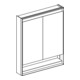Geberit Spiegelschrank One 75x90x15cm, AL el, m N + ComL, 2 Tür.