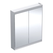 Geberit Spiegelschrank One 75x90x15cm, AL elox., m ComfortL, 2 Tür.