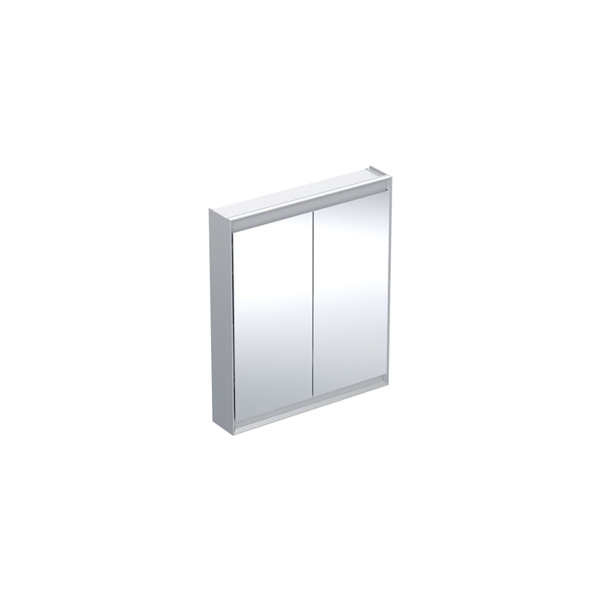 Geberit Spiegelschrank One 75x90x15cm, AL elox., m ComfortL, 2 Tür.
