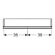 Geberit Spiegelschrank One 75x90x15cm, AL elox., m ComfortL, 2 Tür.