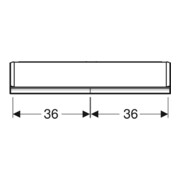 Geberit Spiegelschrank One 75x90x15cm, AL elox., m ComfortL, 2 Tür.-5