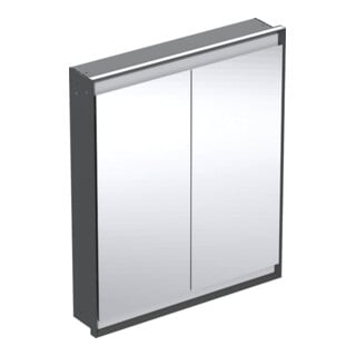 Geberit Spiegelschrank One 75x90x15cm, s m/Al pb, m ComL, 2 Tür.