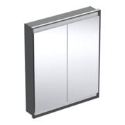 Geberit Spiegelschrank One 75x90x15cm, s m/Al pb, m ComL, 2 Tür.