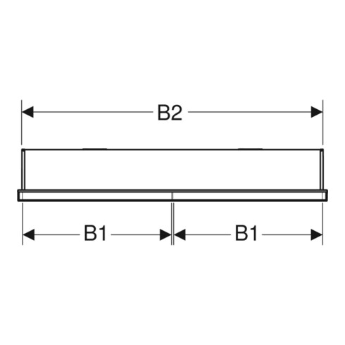 Geberit Spiegelschrank One 75x90x15cm, s m/Al pb, m ComL, 2 Tür.