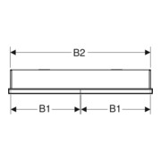 Geberit Spiegelschrank One 75x90x15cm, s m/Al pb, m ComL, 2 Tür.-4