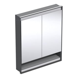Geberit Spiegelschrank One 75x90x15cm, s m/Al pb, m N + ComL, 2 T