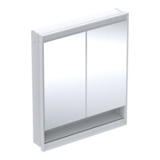 Geberit Spiegelschrank One 75x90x15cm, w/A pb, m N + ComL, 2 Tür.