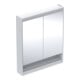 Geberit Spiegelschrank One 75x90x15cm, w/A pb, m N + ComL, 2 Tür.-1