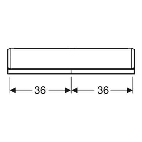 Geberit Spiegelschrank One 75x90x15cm, w/A pb, m N + ComL, 2 Tür.