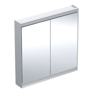 Geberit Spiegelschrank One 90x90x15cm, AL elox., m ComfortL, 2 Tür.