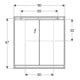 Geberit Spiegelschrank One 90x90x15cm, AL elox., m ComfortL, 2 Tür.-2