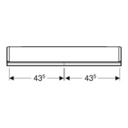 Geberit Spiegelschrank One 90x90x15cm, AL elox., m ComfortL, 2 Tür.-5