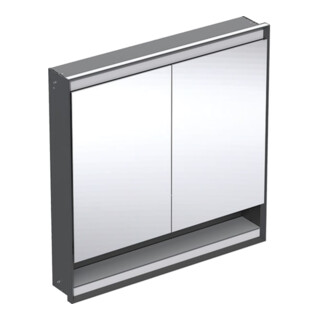 Geberit Spiegelschrank One 90x90x15cm, s m/Al pb, m N + ComL, 2 T