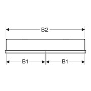 Geberit Spiegelschrank One 90x90x15cm, s m/Al pb, m N + ComL, 2 T-4