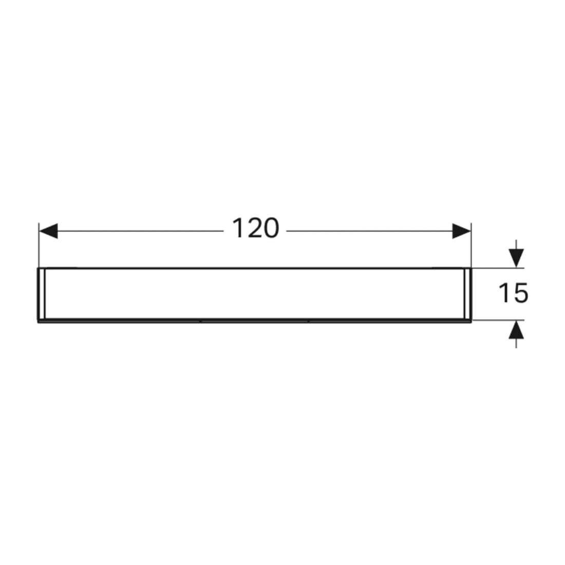 Geberit Spiegelschrank Option 120x70x15cm, mit Beleuchtung, 3 Türen