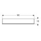 Geberit Spiegelschrank Option 90x70x15mm, mit Beleuchtung, 2 Türen-4