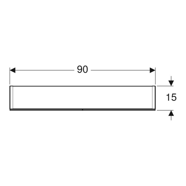 Geberit Spiegelschrank Option 90x70x15mm, mit Beleuchtung, 2 Türen