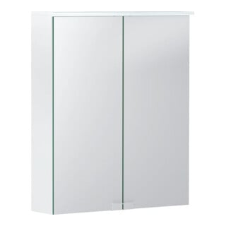 Geberit Spiegelschrank Option Basic 55x67,5x14cm, m Bel ob, 2 Tür., we.
