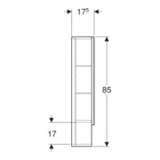 Geberit Spiegelschrank Renova Plan 58,8cm, lava, lackiert matt, mit 2 Türen-2