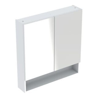 Geberit Spiegelschrank Renova Plan 78,8cm, we., lack. hochgl., mit 2 Türen
