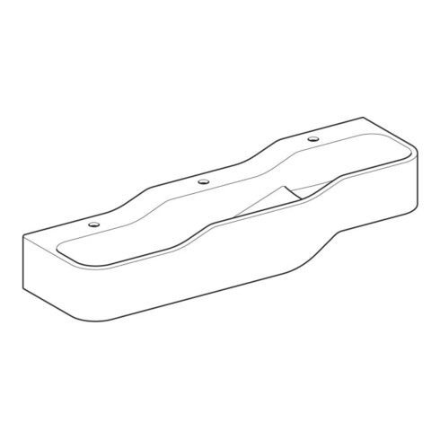 Geberit Spiel/Waschlandschaft Bambini 140cm, 3 WP, tief. B li, w-a, o. Dek.