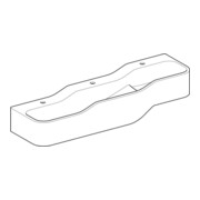 Geberit Spiel/Waschlandschaft Bambini 140cm, 3 WP, tief. B li, w-a, o. Dek.-2