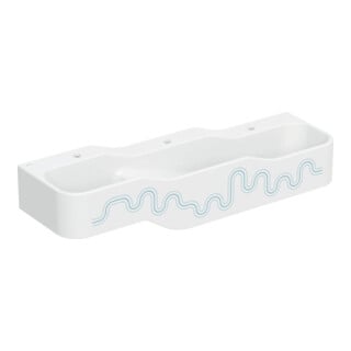 Geberit Spiel/Waschlandschaft Bambini 140cm, 3 WP, tief. B R, w-a, blau / blau