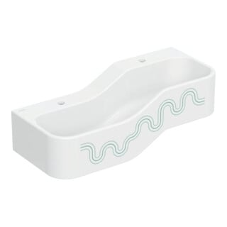 Geberit Spiel/Waschlandschaft Bambini 90cm, 2 WP, tief. B li, w-a, grün / grün