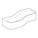 Geberit Spiel/Waschlandschaft Bambini 90cm, 2 WP, tief. Beck. li, w-a, o. Dek.