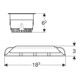 Geberit Spot LED de plafond DALI blanc, pour ComfortLight