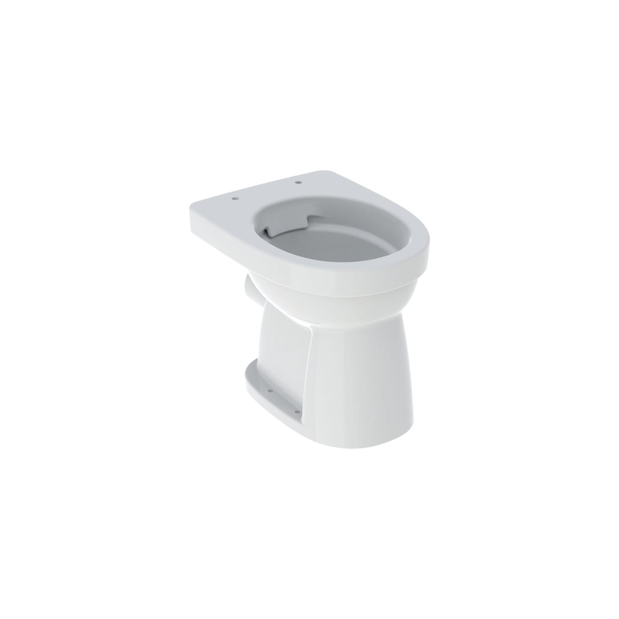 Geberit Stand-Flachspül-WC Renova 6 l, Abg. hor, rimfree, weiß KeraTect