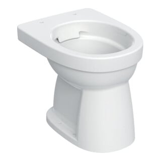 Geberit Stand-Flachspül-WC Renova 6 l, Abg. vert, rimfree, weiß KeraTect