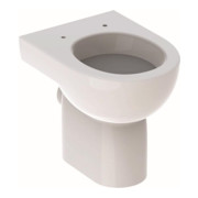 Geberit Stand-Flachspül-WC RENOVA Abgang horizontal, teilgeschlossene Form weiß