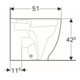 Geberit Stand-WC, Tiefspüler Acanto 4,5 l, erh, wandb, ges, rimf, we. K-Tect-5