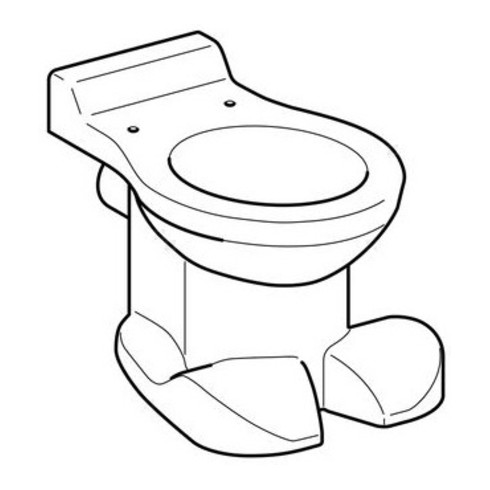 Geberit Stand-Tiefspül-WC BAMBINI Abgang horizontal weiß