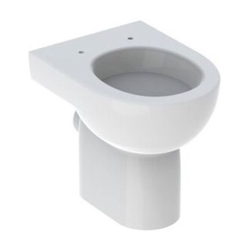 Geberit Stand-Tiefspül-WC RENOVA teilgeschlossene Form Abgang horizontal weiß