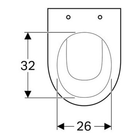 Geberit Stand-Tiefspül-WC RENOVA teilgeschlossene Form Abgang horizontal weiß